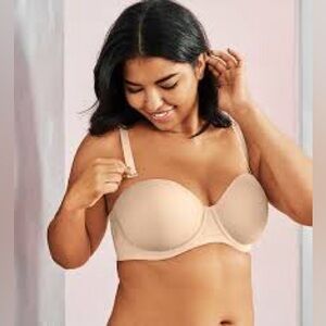Wacoal beige 854119 Red Carpet Strapless convertible underwire bra, 36C.